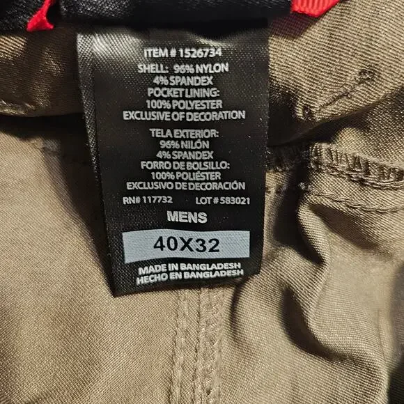 Gerry Men's Venture Commuter Pants Green, Size 40 x 32, Green - Picture 6 of 15